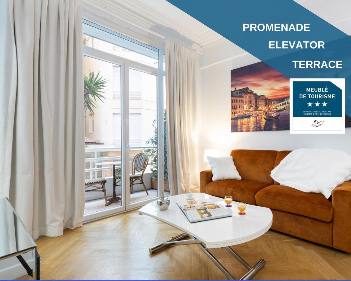 Promenade, 2Pieces Chic Et Clim Avec Terrasse Apartment Nice Bagian luar foto